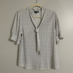 Adrianna Papell Women's White and Black Blouse